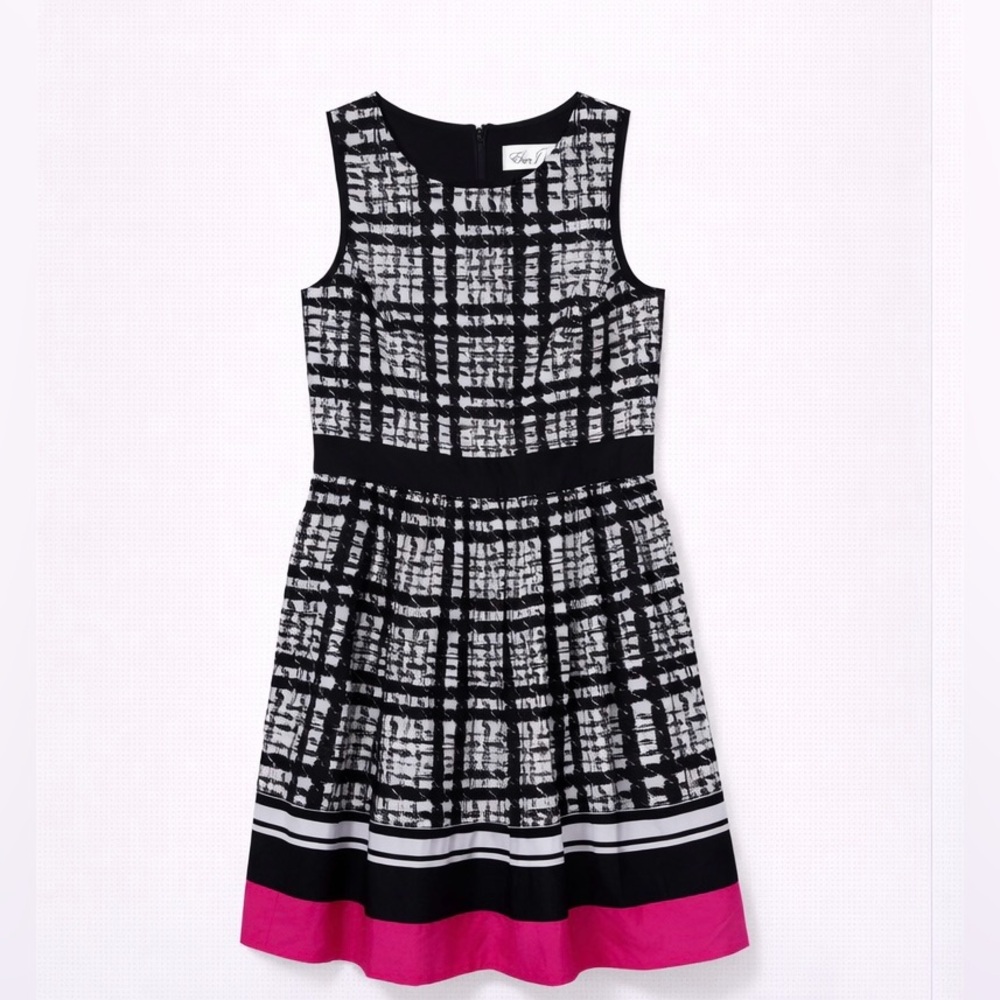 💗 NWT! Eliza J Pink Border Dress